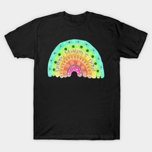 Happy Mother's Day Rainbow Boho Style by Cherie(c)2021 T-Shirt